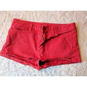 American Apparel Red Shorts